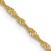 16 Inch 14K 1.3mm Singapore Chain