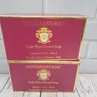 Men's SOAP Cedar Wood SCENTED 10.5 oz Bar For Man MADE IN ITALY SEALED 2 Bars