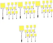 SOLUSTRE 40 Pcs Car LED Lights LED Panel Lights for Car Rv Dome Light Panel LED Car Dome Light LED Panel LED Dome Light LED Panel Dome Car Roof Lights Interior LED Light Panel LED Dome Lamp