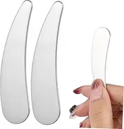 LOORGVEL Professional Skincare Applicator Kit 2pcs Mini Spatulas Lotion Cream Spoons for Face Eye