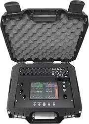 CASEMATIX Travel Case Compatible with Allen & Heath CQ-18T Digital Mixer in Customizable Foam - Includes Padded Carry Case Only