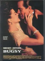Modern FILM POSTER Postcard: BUGSY (Warren Beatty, Annette Bening). Free p&p