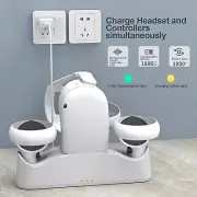 For Meta Oculus Quest 2 VR Headset Charging Dock Holder Controller Station Stand