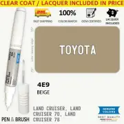 4E9 Touch Up Paint for Toyota Beige LAND CRUISER 70 78 BEIGE Pen Stick Scratch C
