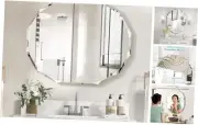 Single Beveled Edge Bathroom Vanity Mirror, 30" x 36" Oval Wall Mirror,