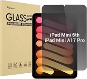 ProCase iPad Mini A17 Pro 2024 iPad Mini 6th Generation 2021 8.3" Privacy Screen Protector, Anti-Spy Tempered Glass Tinted Screen Film Guard for 8.3-inch iPad Mini 7th 6th 2024 2021 Release -1 Pack