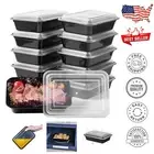 150 Pack 24oz BPA-Free Meal Prep Containers with Airtight Lids - Microwave Safe