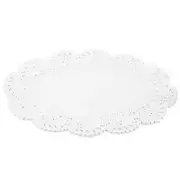 250 Pcs White Lace Paper Doilies 7.5 x 10 Inch Oval Tableware Disposable Paper