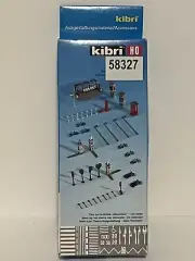 NEW VERY RARE KIBRI 58327 STREET FURNITURE & ACCESSORIES 1:87 HO SCALE KIT