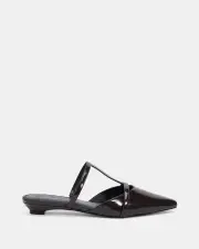 Shelly Shen Lucia_/Chocolate Patent Womens Flats 10