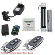 Door Access Control System,Electric Magnetic Lock+ 2Pcs Wireless Remote Controls
