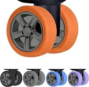 VDousein 10 Pack Luggage Wheel Covers, Silicone Silent Protection for Carry-on Luggage with Spinner Wheels Luggage Sets, Black, Omni 2 Hardside Expandable Luggage with Spinners