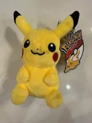 NEW Aoger 1997 Pokémon Pikachu Plush Stuffed Toy 5.5” Tall - Rare