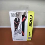 Womens 2XU Hyoptik Reflective Compression Socks Black/Pink #WA3576e Size Small