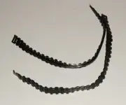 Dinky 622 Bren Gun Carrier Black Plastic Tracks, Pair