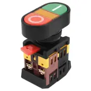 ON/OFF Control Yellow Light Momentary Push Button Switch AC 600V 10A