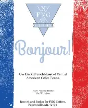 FNG Coffees-Bonjour Estate Coffee-French Roast DECAF-Ground or Whole Bean- 16 oz