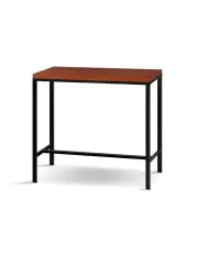 [Artiss] Alex Bar Table 100CM Rectangular in Walnut and Black