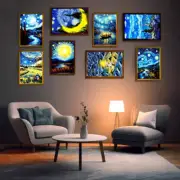Night Light Lamp Starry Sky Wall Art