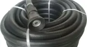 FIRE FIGHTING HOSE REEL KIT BRASS FITTED NOZZLE BLACK 25mm 1" x 20m SAFETY UV