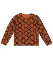 [Mini Rodini] Mini Rodini Snake-print jersey long-sleeved top Y 2/3 multicoloured