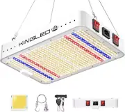 KingLED 2025 KP1000 LED Grow Lights with Yield LEDs 2x2ft Coverage Full Spectrum