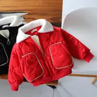 在飛比找ETMall東森購物網優惠-韓版加厚夾克兒童保暖棉衣棒球服