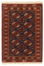 Traditional Vintage Hand-Knotted Carpet 3'4" x 4'8" Wool Area Rug