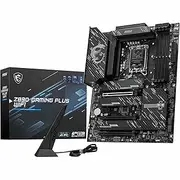 Z890 Gaming Plus WiFi Motherboard, ATX - Supports Intel Core Ultra Processors (Series 2), LGA 1851 - DDR5 Memory Boost 9200+MT/s OC, 1 x PCIe 5.0 x16, 1 x M.2 Gen5, Intel Killer 5G LAN, Wi-Fi