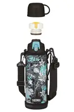 Thermos Thermos for children with two caps - light blue 1000 ml