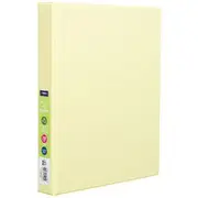 J.Burrows PP Binder A4 4 D-Ring 25mm Lemon