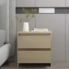 NNEVL Bedside Cabinet Sonoma Oak 45x34.5x44.5 cm Chipboard