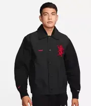 Nike Lebron James Men's Storm-FIT ADV Jacket lion black & Red Fb7125 010 Sz M