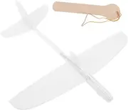 Toddmomy Retro Airplane Model Kit Wooden Craft for Boys and Girls DIY Glider Plane Science Project Toy