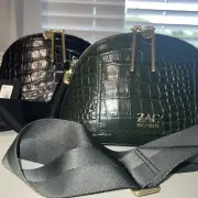 Zac Posen Belay Leather Crossbody Black or Military, NWT