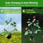 Solar Garden Lamps Outdoor Decorative Gradient Flower Light Solar Landscape Lamp