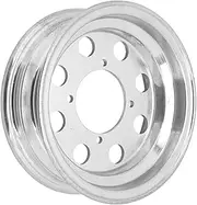 XTevu Motorcycle Front Wheel Rim, Aluminium Alloy Polished Wheel Vacuum Rim, Mini Motorbike Wheel Rim Replacement for Monkey Z50 Q50 8in Tires