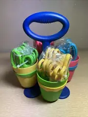 Westcott Scissor Caddy with Kids' Scissors, 5" Long, 2" Cut Length Pointed
