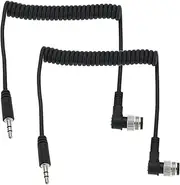 [eMagTech] 2PCS 3.5mm to N1 Camera Shutter Release Cable Compatible with MC-30 Compatible with Nikon Series Extended to 80cm in Length