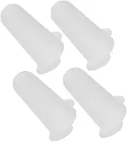 Luxshiny 4pcs Cake Decorating Kit Piping Tip Covers Silicone Cake Baking Item Nozzle Protectors Colorful Dessert Piping Nozzle Covers