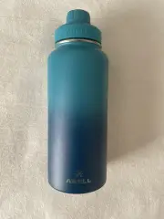 32 Oz /946 Ml Water Bottle, Arell Straw Flask Ocean Blue With Fruit Infuser