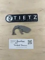 Tietz Custom Design Mini Moby Bottle Opener - Tumbled Ti
