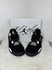 Air Jordan 4 Retro White Thunder (GS) Black White-Black FQ8213-001 New Size 7Y