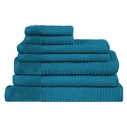 Jenny Mclean Royal Excellency 7 Piece Teal Towel Pack
