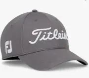 Titleist Golf Tour Elite Fitted Hat/Cap Color: Charcoal with White - SIZE: L/XL