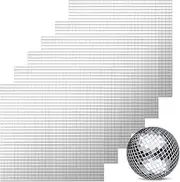 5400pcs Self-Adhesive Mirror Tiles, Mini Square Mirrors Mosaic Tiles Sticker for Disco Ball, Art,Craft, Home Decoration (5x5mm)