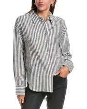 REVERIEE Linen-Blend Shirt