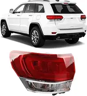 Dasbecan Left Driver Side Outer Tail Light Assembly Compatible with 2014-2021 Jeep Grand Cherokee Laredo/Limited/Overland/Summit Replaces 68110017AF CH2804106 Taillight Halogen Type