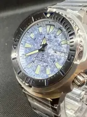 SEIKO PROSPEX Baby Tuna SBDY053 Ice Blue Automatic Diver`s 200m Men Watch