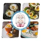 JY Double Layer Egg Cooker 14 Egg Capacity Hard Boiled Egg Cooker Anti-dry Elect
